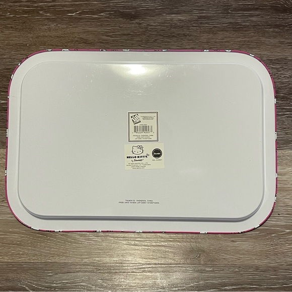 Hello Kitty Pink Bows Large Metal Rolling Tray by Sanrio 13” x 9” - Picture 2 of 3